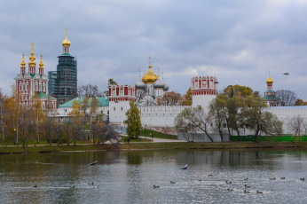 Картинка города -+православные+церкви +монастыри россия богородице-смоленский новодевичий монастырь москва