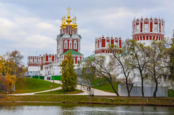 Картинка города -+православные+церкви +монастыри богородице-смоленский новодевичий монастырь москва россия