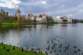 Картинка города -+православные+церкви +монастыри москва россия богородице-смоленский новодевичий монастырь