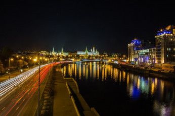 Картинка города москва+ россия москва-река москва московский кремль