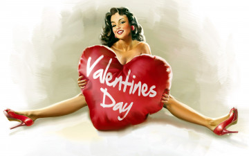 Картинка праздничные день+святого+валентина +сердечки +любовь рисунок
