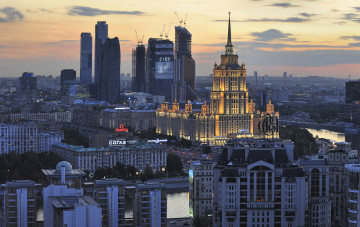 Картинка города москва+ россия река москва панорама здания дорогомилово