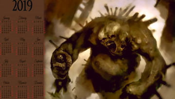 Картинка календари фэнтези монстр существо