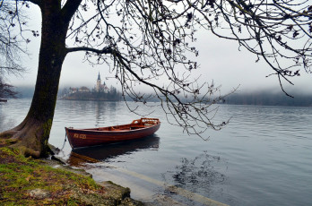 Картинка корабли лодки +шлюпки озеро лодка дерево