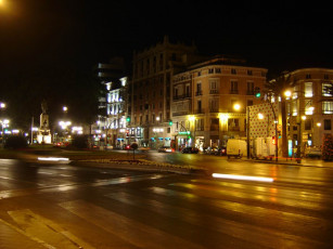 Картинка малага города огни ночного
