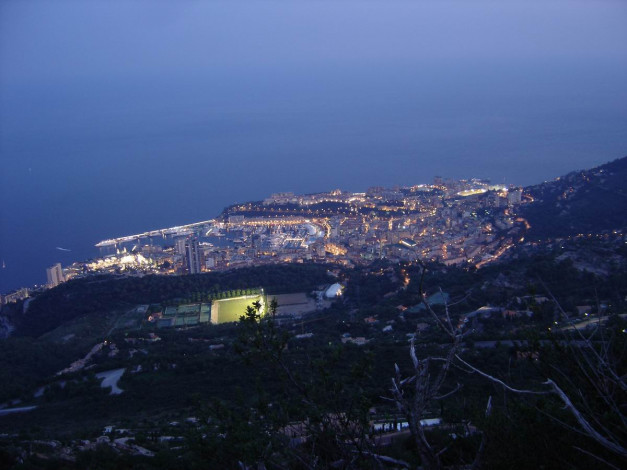 Обои картинки фото вечернее, монако, города, монте, карло