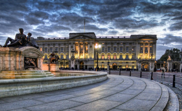 обоя города, лондон, великобритания, buckingham, palace, westminister