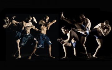 Картинка спорт mix fight смешанные боевые искусства бойцы mma strikeforse движение daniel cormier удар fighters josh barnett
