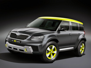 обоя автомобили, skoda, yeti, xtreme, 2014г, темный