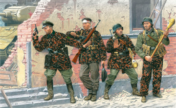 Картинка рисованные армия засада