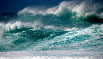 Картинка природа стихия небо море шторм волны пена