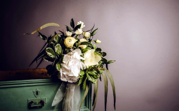 Картинка цветы букеты +композиции гортензия ранункюлос розы