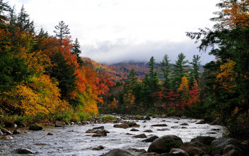 Картинка природа реки озера пейзаж камни река осень