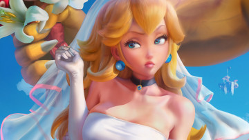 Картинка видео+игры super+mario+bros princess peach mario