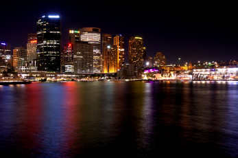 Картинка города сидней+ австралия ночь