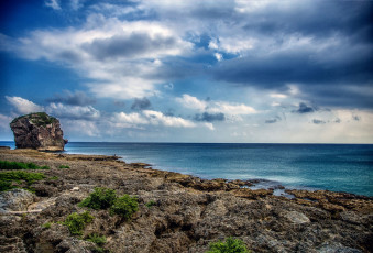 Картинка природа побережье море камни скалы