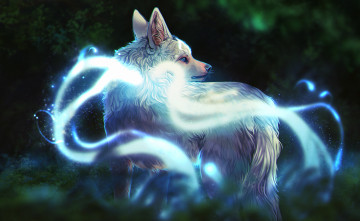 Картинка рисованное животные +волки природа by definedead фэнтези волк