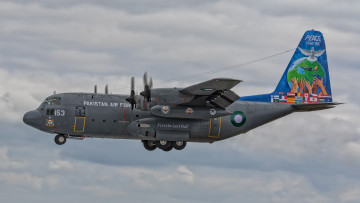 Картинка c-130e+hercules авиация военно-транспортные+самолёты вта