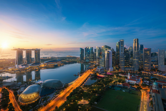 Обои картинки фото singapore city, города, сингапур , сингапур, простор