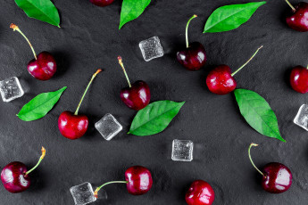 Картинка еда вишня +черешня черешня лед ягоды