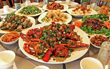 Картинка еда разное закуски морепродукты салаты