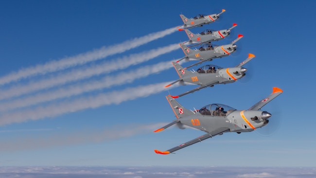 Обои картинки фото авиация, боевые самолёты, pzl-130, orlik