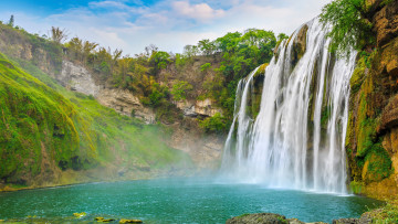 Картинка природа водопады водопад хуангуошу китай