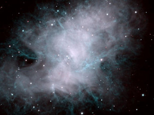 Картинка крабовидная туманность космос галактики туманности