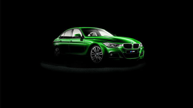 Обои картинки фото автомобили, bmw, зеленый, темный