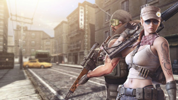 Картинка видео игры point blank девушка оружие мужчина
