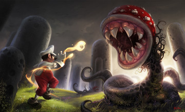 Картинка super+mario фэнтези существа червь