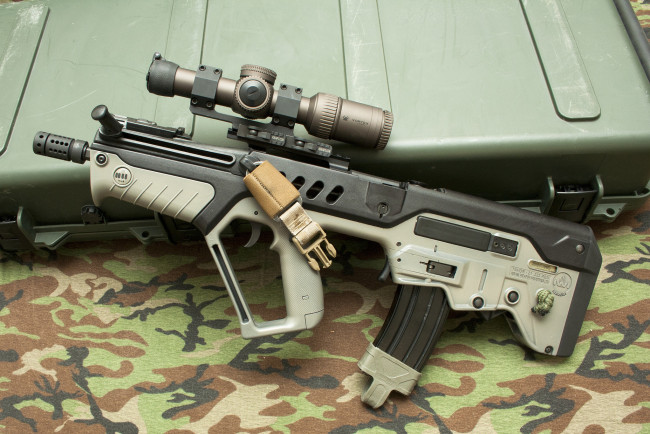 Обои картинки фото оружие, винтовки с прицеломприцелы, ctar-21, тавор, штурмовая, винтовка, прицел
