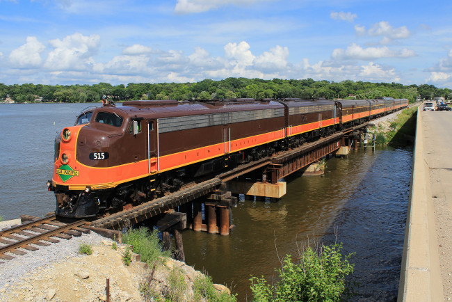 Обои картинки фото техника, поезда, рельсы, локомотив, дорога, железная, состав
