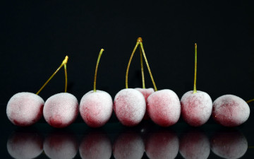 Картинка еда вишня +черешня ягоды замороженная