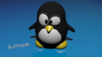 обоя компьютеры, linux, пингвин