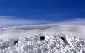 Картинка snow caves природа зима