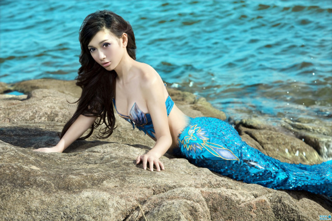 Обои картинки фото -Unsort Азиатки, девушки, unsort, азиатки, японка, русалка