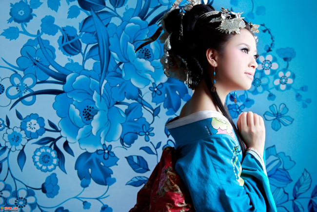 Обои картинки фото -Unsort Азиатки, девушки, unsort, азиатки, японка, кимоно