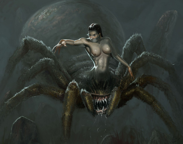 Обои картинки фото фэнтези, существа, паук, монстр