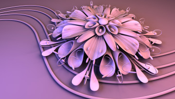 Картинка 3д графика flowers цветы фон лепестки