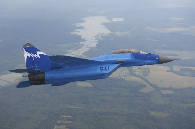 Обои картинки фото авиация, боевые, самолёты, mig-29kub, ввс, россии, миг-29куб