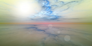 Картинка 3д+графика природа+ nature облака море