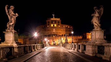 Картинка замок+святого+ангела города рим +ватикан+ италия замок святого ангела