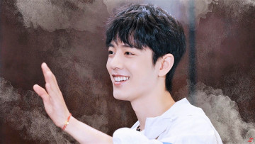 Картинка мужчины xiao+zhan лицо улыбка жест
