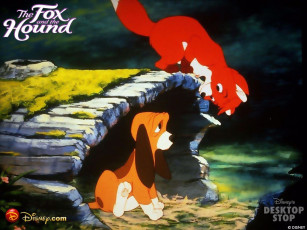 обоя мультфильмы, the, fox, and, hound
