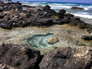 Картинка gram matrouh beach природа побережье океан волны каменистый берег