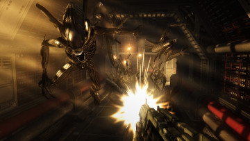 Картинка видео игры aliens colonial marines компьютерная игра