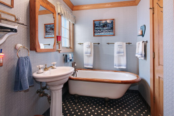 Картинка интерьер ванная+и+туалетная+комнаты полотенце ванная зеркало дизайн туалет