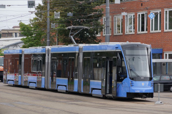 Картинка техника трамваи трамвай рельсы улица город