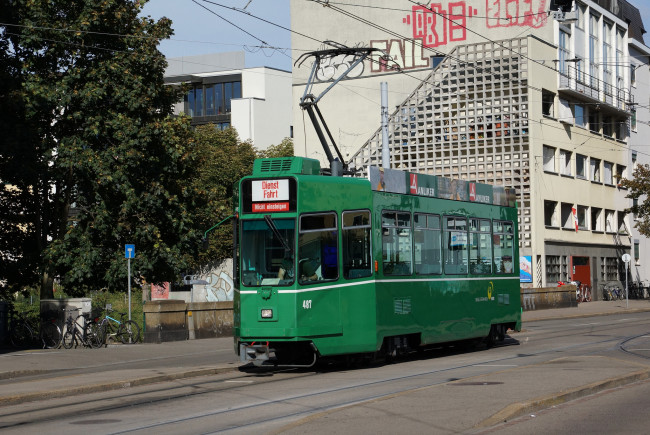 Обои картинки фото техника, трамваи, трамвай, рельсы, улица, город